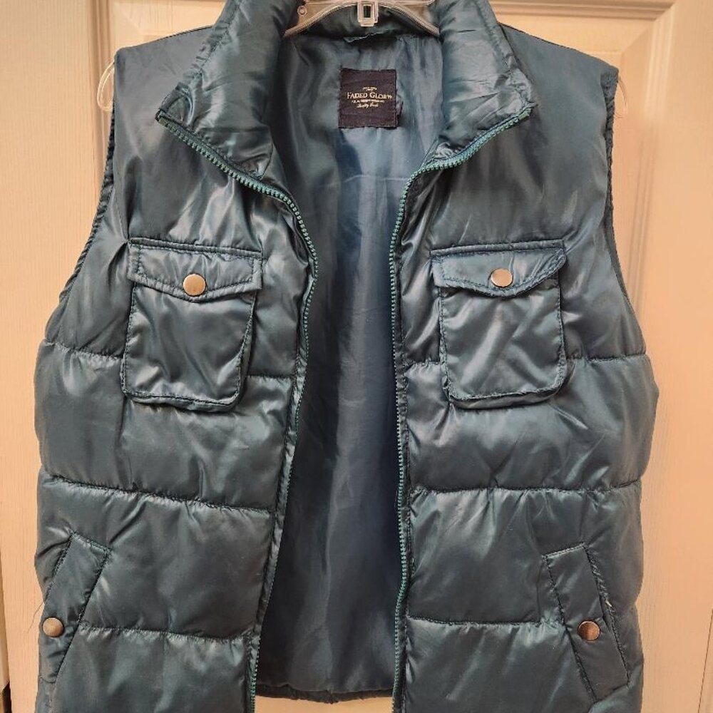 HOODED FADED GLORY PUFFER JACKET